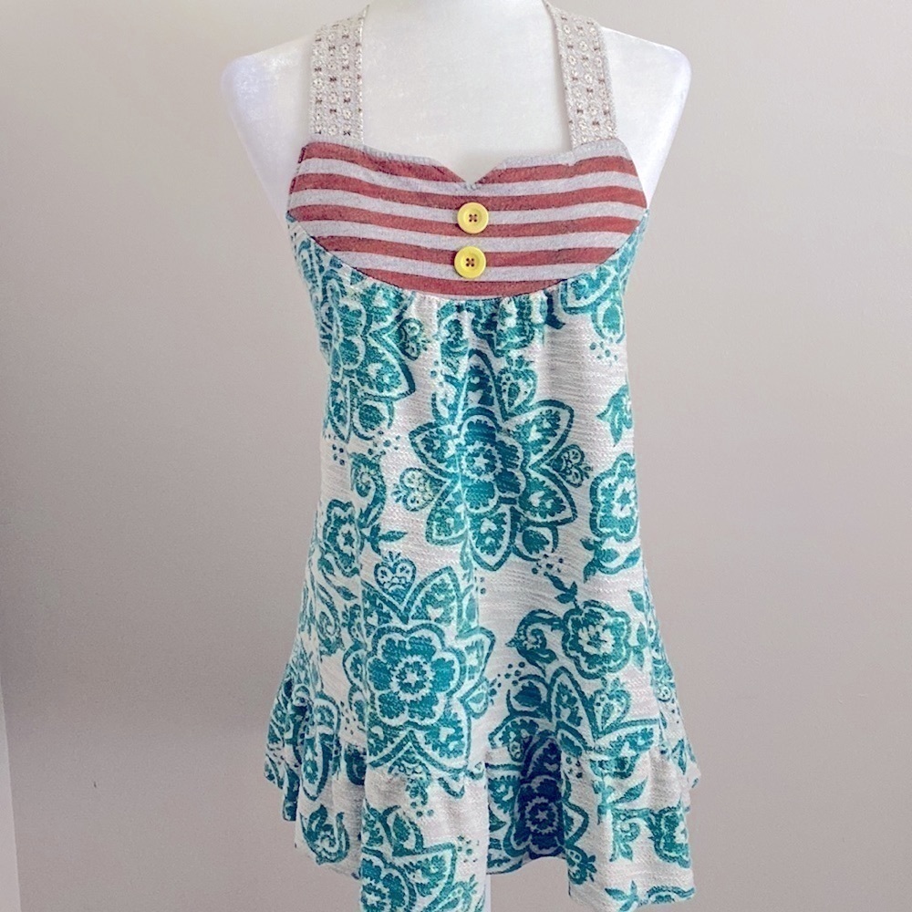 Scrapbook boho babydoll top